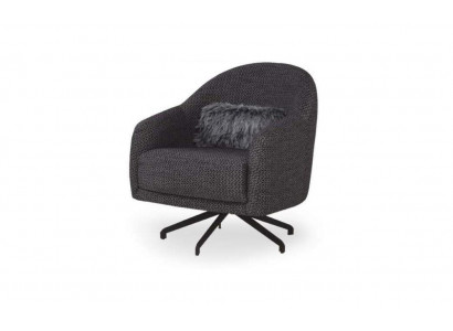 Design Fotel Salon Luksusowe Meble Czarny Stylowy Lounge Club