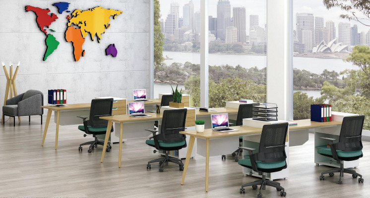 Tabela office Meble obiekt stoły call center 1 miejsce pracy Biurko