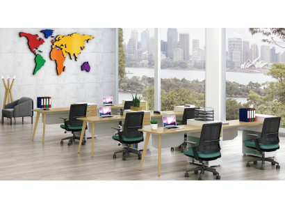 Tabela office Meble obiekt stoły call center 1 miejsce pracy Biurko