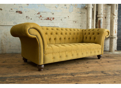 Projektant Chesterfield Zestaw sofowy Sofa Kanapa Podkładka Zestaw z Aksamitu 4-częściowy.