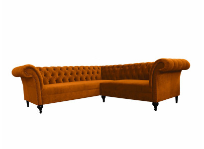 Chesterfield Narożnikowa kanapa narożnik kanapa designerska kanapa kanapa skórzana sofa Aksamit