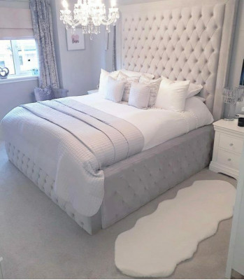 Hotel Chesterfield Luksusowe łóżko White Sypialnia Łóżko angielskie