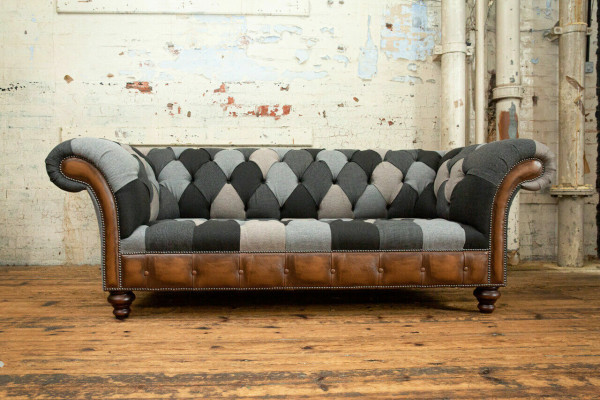Chesterfield Włókienniczy Sofa 3 miejsce siedzące Sofa Podkładka Sofy Design Luksusowe Sofy Tkaninowe Nowość