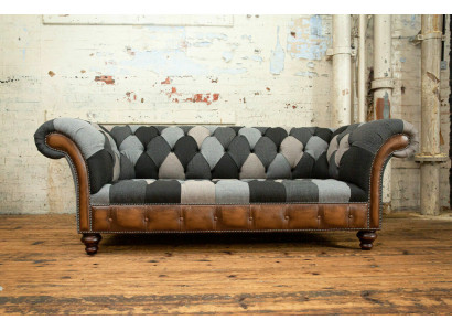 Chesterfield Włókienniczy Sofa 3 miejsce siedzące Sofa Podkładka Sofy Design Luksusowe Sofy Tkaninowe Nowość