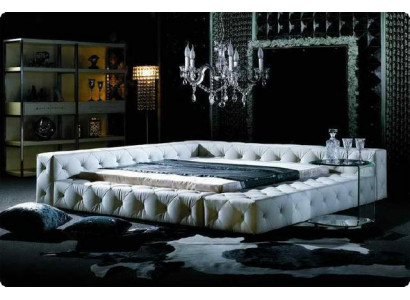 Designerski, luksusowy system łóżka wodnego Chesterfield