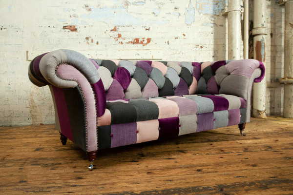 Chesterfield Sofa 3 miejsce do siedzenia Podkładka Designer Couches Sofy Ustawić trzymiejscowe