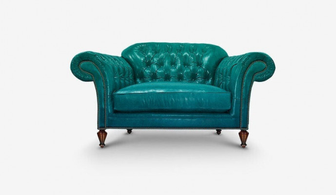 Klasyczny Chesterfield Zestaw sofowy Kompletny zestaw Ustawić Sofę Podkładka Skóra