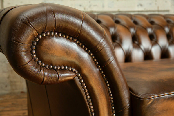 Sofa Chesterfield 4 miejsce do siedzenia Salon Sofa Kanapy Podkładka Sofy Nowa XXL Big