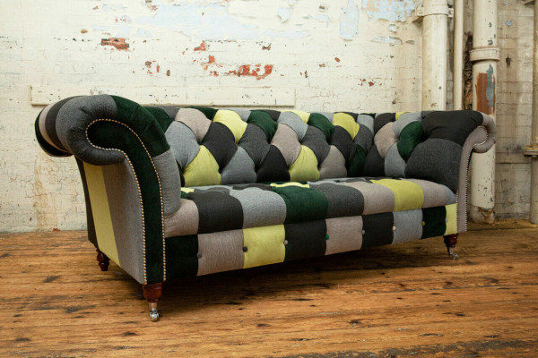 Kanapa trzyosobowa Podkładka designerska sofa trzyosobowa Siedziba sofy trzymiejscowa Chesterfield Nowość