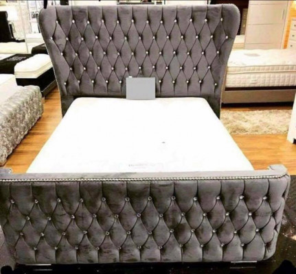 Chesterfield Włókienniczy Łóżko Sypialnia łóżko Podwójna Podkładka 140/160/180/200 cm