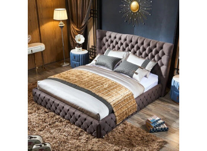 Chesterfield Big Łóżko Big Zagłówek Ears bed Podkładka Podwójne łóżko