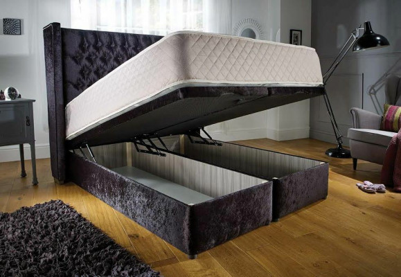 Chesterfield Designer Łóżko Sypialnia Włókienniczy Skóra Podkładka Aksamit 160x200 Nowość