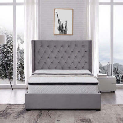 Łóżko Chesterfield Łóżko tapicerowane Luxury Sypialnia Design łóżka Włókiennicze Skóra Nowe