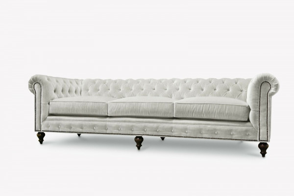 Sofa Luksusowa Włókienniczy Chesterfield Couch Sofy Podkładka 3 miejsce siedzące Sofy Trzyosobowe Nowość