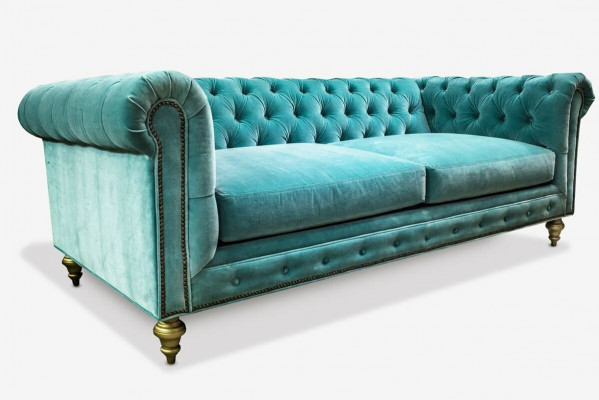 Sofa Luksusowa Włókienniczy Chesterfield Couch Sofy Podkładka 3 miejsce siedzące Sofy Trzyosobowe Nowość