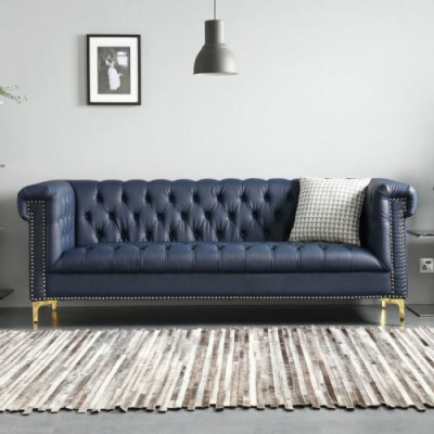 Chesterfield Skóra Podkładka Design Sofa Luxury Couch Classic Sofa 3 miejsce do siedzenia Nowość
