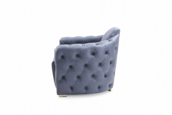 Sofa Italian Design 2x Sofa Jednoosobowa Zestaw 1+1 Siedziba Podkładka Zestaw Chesterfield Nowość