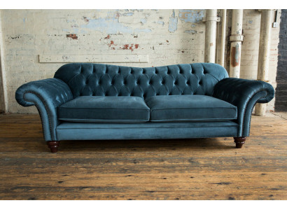 Chesterfield 4 miejsce do siedzenia Sofa Podkładka Włókienniczy Kanapy Sofa do salonu