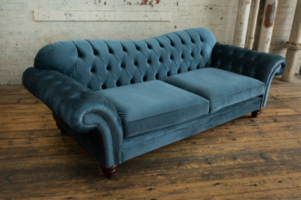 Chesterfield 4 miejsce do siedzenia Sofa Podkładka Włókienniczy Kanapy Sofa do salonu