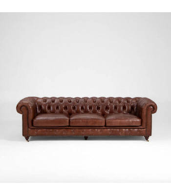Zestaw sofowy 3+1+1 osobowa klasyczna luksusowa sofa Chesterfield Skóra
