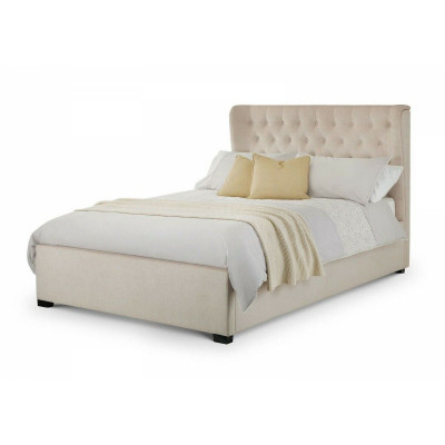 Chesterfield Design Podkładka English Łóżko Podwójne łóżko Beige bed 160/180x200