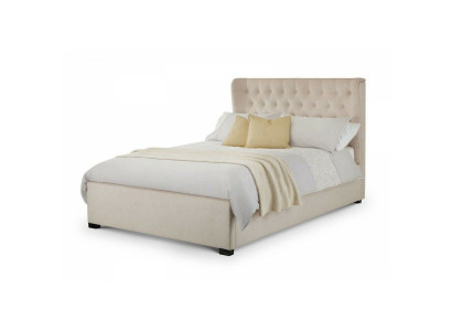 Chesterfield Design Podkładka English Łóżko Podwójne łóżko Beige bed 160/180x200