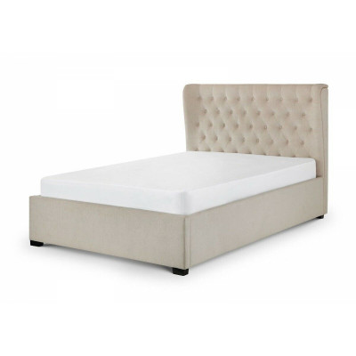 Chesterfield Design Podkładka English Łóżko Podwójne łóżko Beige bed 160/180x200