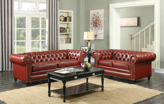 Brown Chesterfield Sofa 3+2 miejsce do siedzenia Podkładka Designer Couches Sofy Ustawić