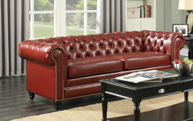 Brown Chesterfield Sofa 3+2 miejsce do siedzenia Podkładka Designer Couches Sofy Ustawić