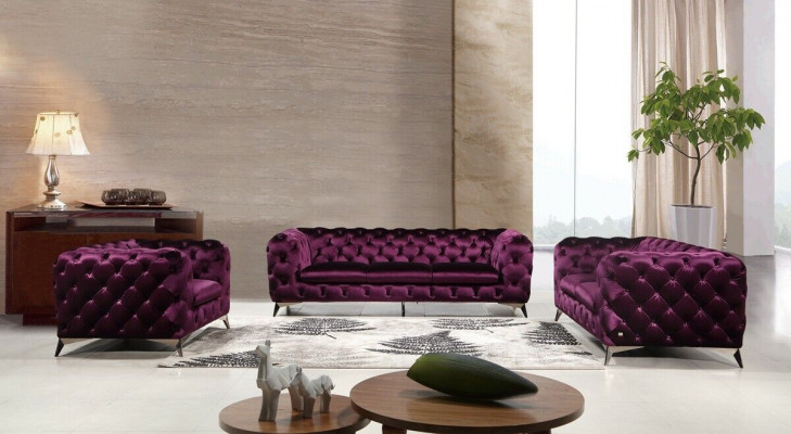 Sofa Chesterfield Włoska 2x Sofa Jednoosobowa Zestaw Podkładek Nowa 1+1 Siedziba
