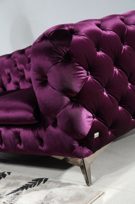 Sofa Chesterfield Włoska 2x Sofa Jednoosobowa Zestaw Podkładek Nowa 1+1 Siedziba