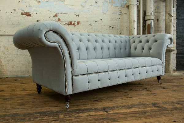 Zestaw wypoczynkowy Chesterfield 3+2 miejsce do siedzenia Aksamit Velor Ustawić Design Obcios