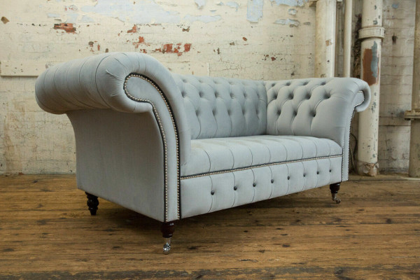 Zestaw wypoczynkowy Chesterfield 3+2 miejsce do siedzenia Aksamit Velor Ustawić Design Obcios