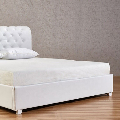 Designerskie Chesterfield Łóżko Sypialnia sztuczna skóra Podkładka 140/160/180/200 cm