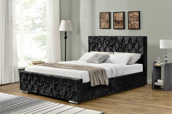 Chesterfield Łóżko Design Sypialnia Angielskie łóżka tekstylne