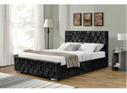Chesterfield Łóżko Design Sypialnia Angielskie łóżka tekstylne