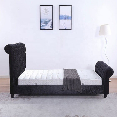Czarna Sypialnia Chesterfield Łóżko Noble Sypialnia Łóżko