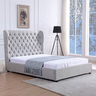 Łóżko Chesterfield Łóżko tapicerowane Luxury Sypialnia Design łóżka Włókiennicze Skóra Nowe