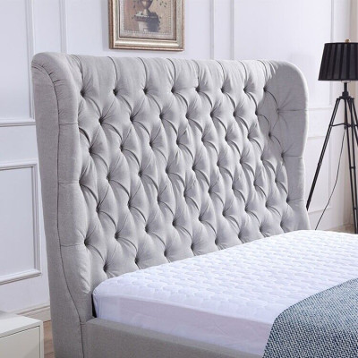 Łóżko Chesterfield Łóżko tapicerowane Luxury Sypialnia Design łóżka Włókiennicze Skóra Nowe