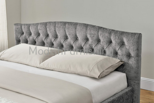 Chesterfield Łóżko Design Sypialnia Łóżko angielskie 180x200 Włókienniczy Podkładka