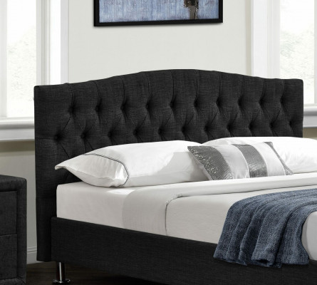 Czarne łóżko Chesterfield Design Sypialnia Łóżko angielskie