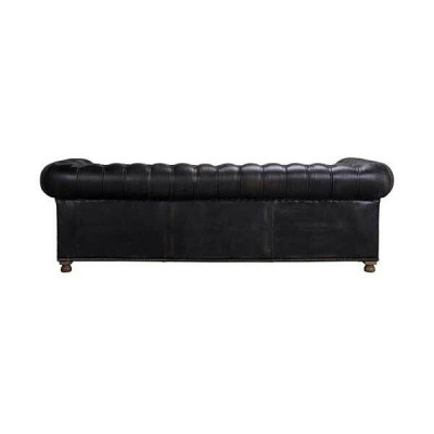 Klasyczna kanapa Chesterfield Czarne angielskie kanapy do salonu