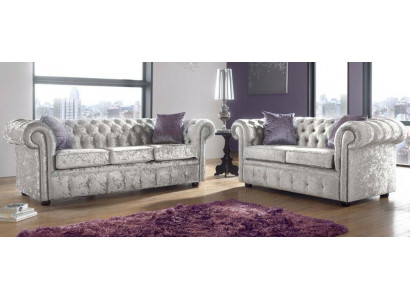 Zestaw sofowy Chesterfield 3+2 osobowa klasyczna barokowa sofa rokokowa Włókienniczy Skóra
