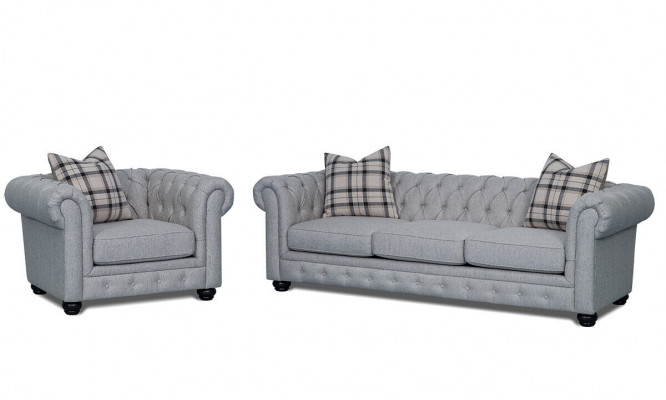 Chesterfield Zestaw sofowy Sofa Kanapa Podkładka 3+1 miejsce do siedzenia Skóra Kanapy Włókiennicze Nowość