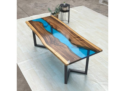 Stolik z żywicy epoksydowej Stolik kawowy Ręcznie robiony stolik kawowy 120x60cm