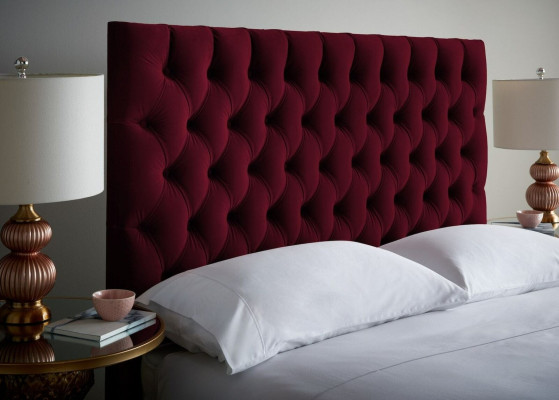 Red Chesterfield Łóżko tapicerowane Podwójne łóżko Big XXL designerskie luksusowe łóżko