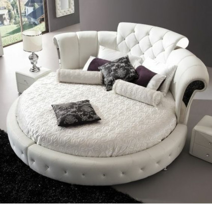 Chesterfield Łóżko luksusowe łóżka Okrągłe designerskie łóżko hotelowe Sypialnia