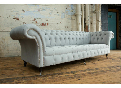 Sofa Włókiennicza Materiał Kanapa Chesterfield duże sofy xxl couchen Siedziba Podkładka 265cm