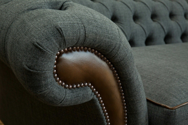 Chesterfield Sofa Kanapa Podkładka Sofy Kanapy Czteromiejscowe Materiał Poduszka siedziska 265cm