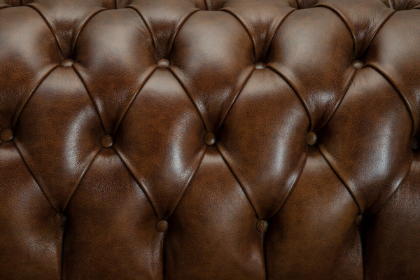 Chesterfield Brown Couch Sofa Podkładka 4 miejsce do siedzenia Kanapy Siedziba Ustawić Sofy 265cm